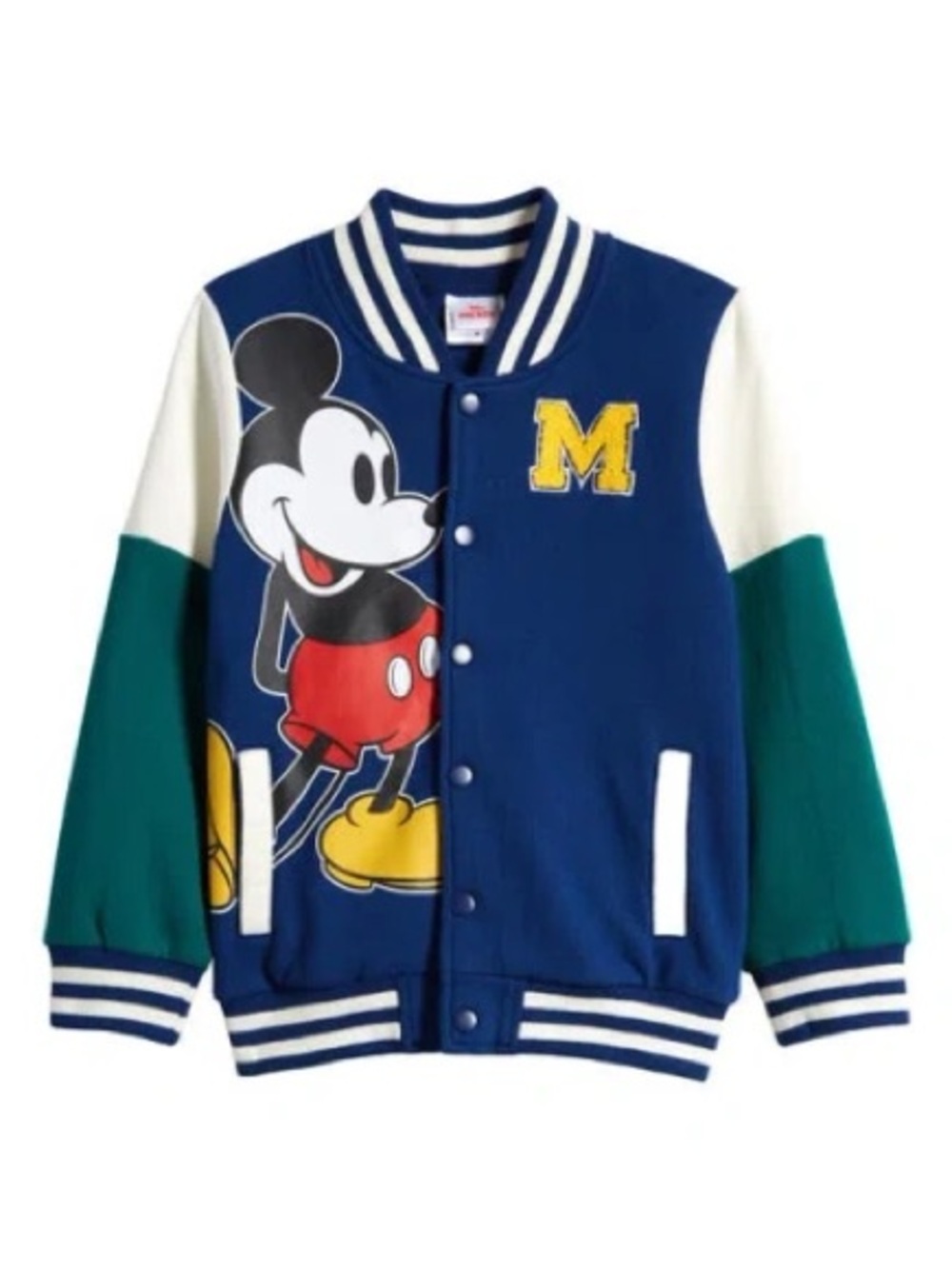 Disney Kids' Mickey Mouse Letterman Jacket Size 6
